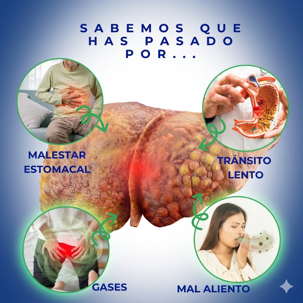 "RTAFULL" ¿Te sientes inflamado, pesado y sin energía todos los días? La hinchazón y la mala digestión están afectando tu bienestar Cuando tu digestión falla, todo tu cuerpo lo siente