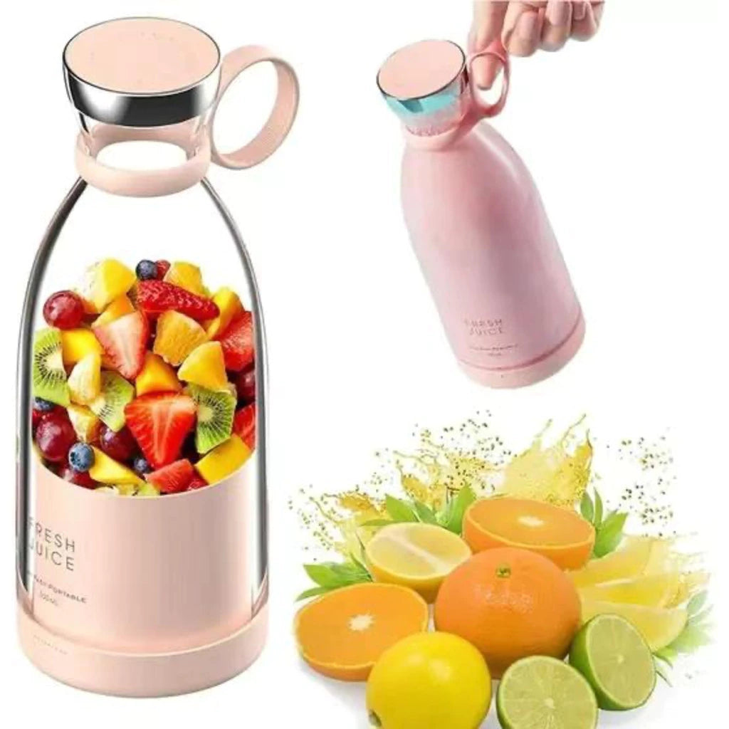Mini licuadora portátil de 6 cuchillas con USB, 420 ml, eléctrica, vaso licuador portátil recargable